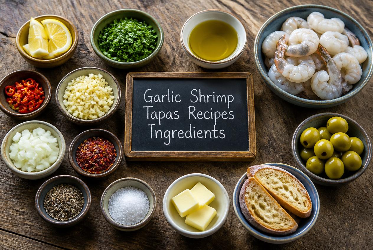Garlic Shrimp Tapas Recipes - Ingredients