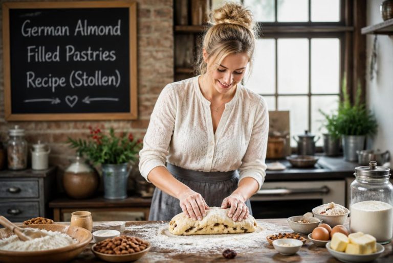 German Almond Filled Pastries Recipe (Stollen) Cooking TIps