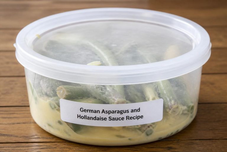 German Asparagus and Hollandaise Sauce Recipe Storage Tips