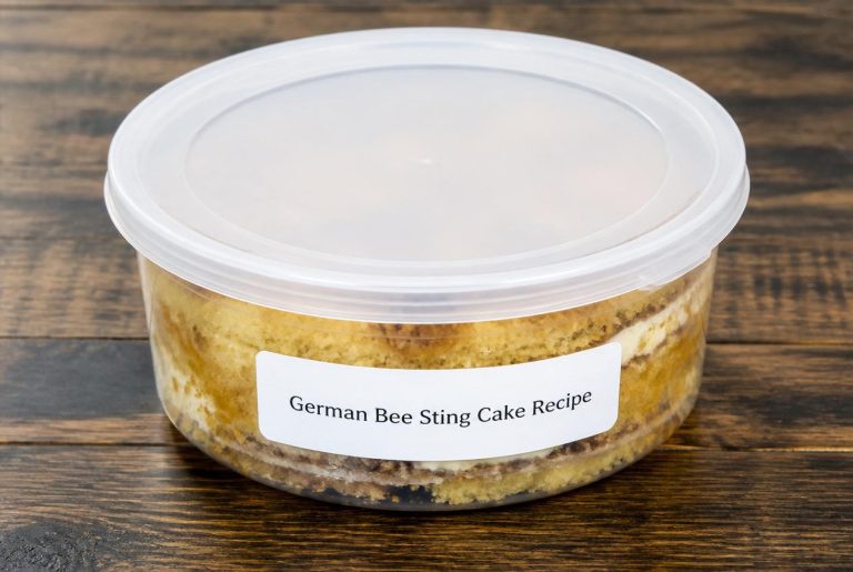 German Bee Sting Cake Recipe Storage TIps