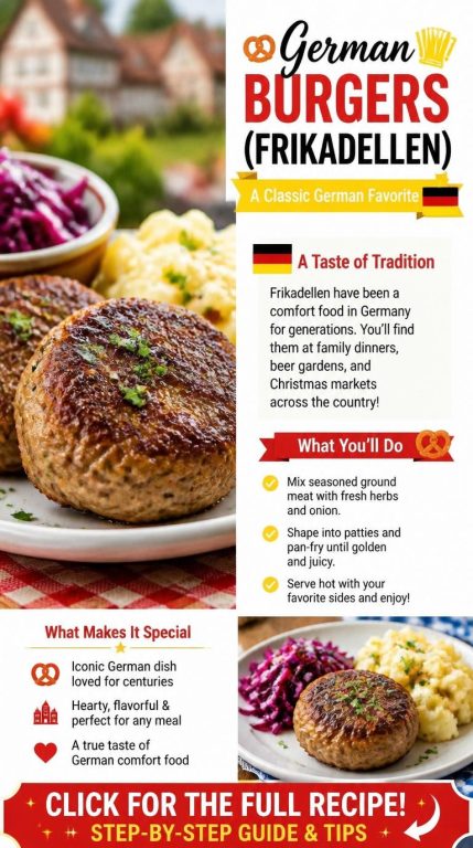 German Burgers Recipe (Frikadellen)