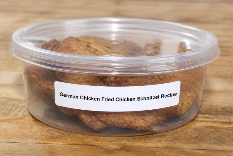 German Chicken Fried Chicken Schnitzel Recipe Storage TIps