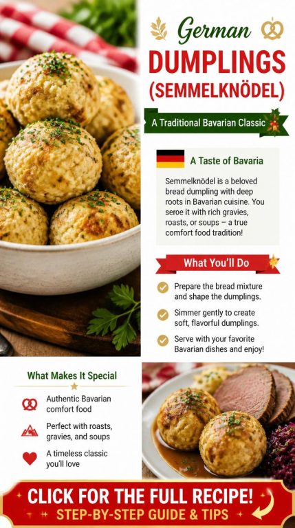 German Dumplings Recipe (Semmelknodel)