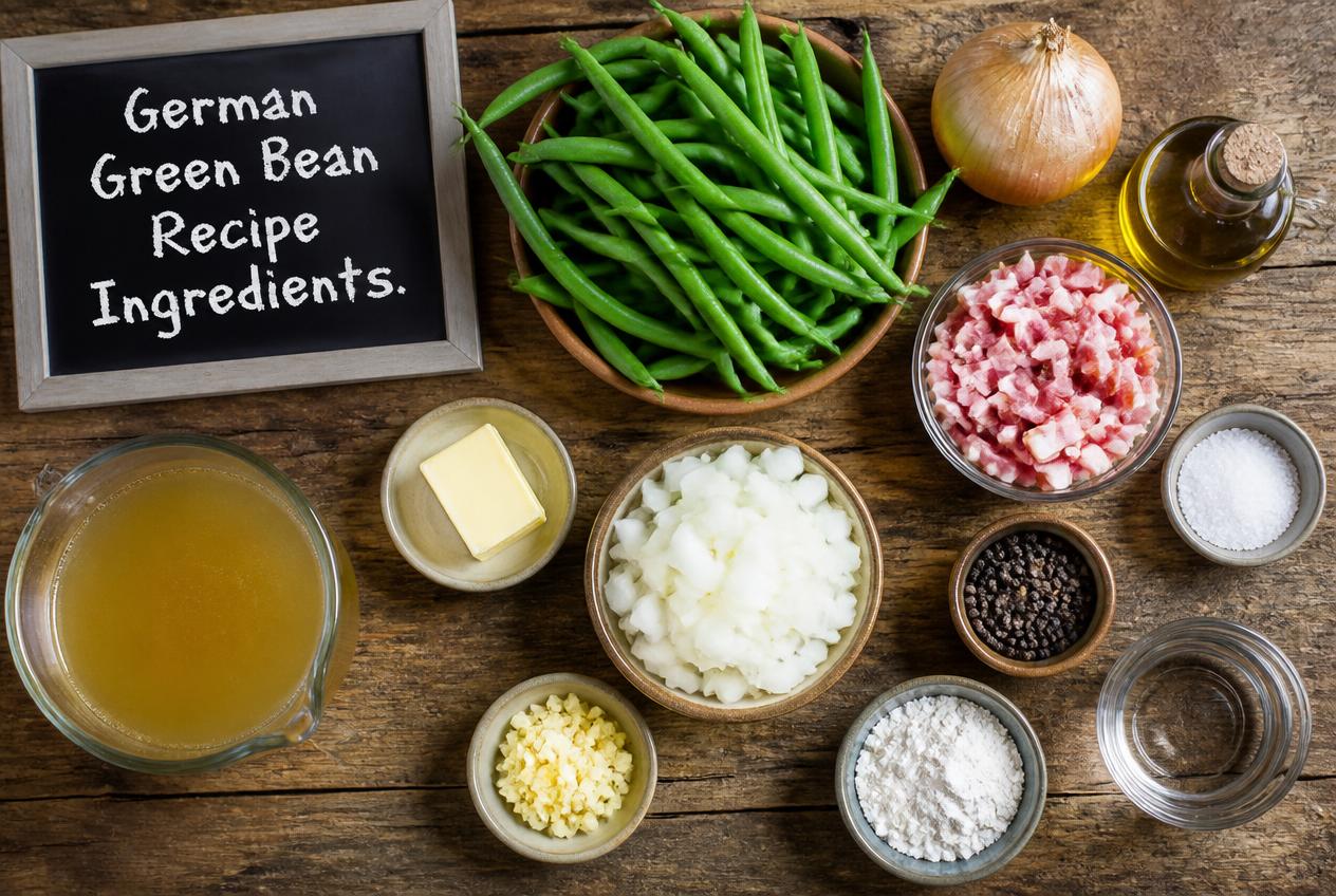 German Green Bean Recipe Ingredients