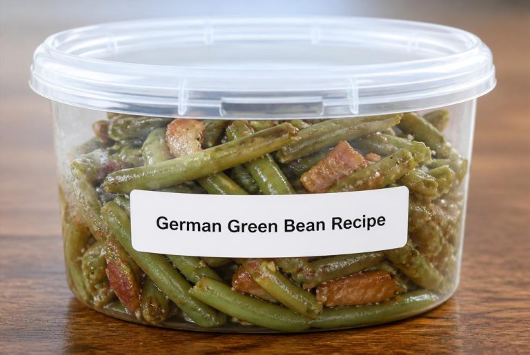 German Green Bean Recipe Storage Tips