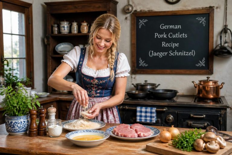 German Pork Cutlets Recipe (Jaeger Schnitzel) Cooking Tips