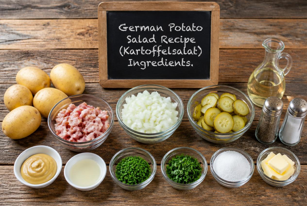 German Potato Salad Recipe (Kartoffelsalat) Ingredients