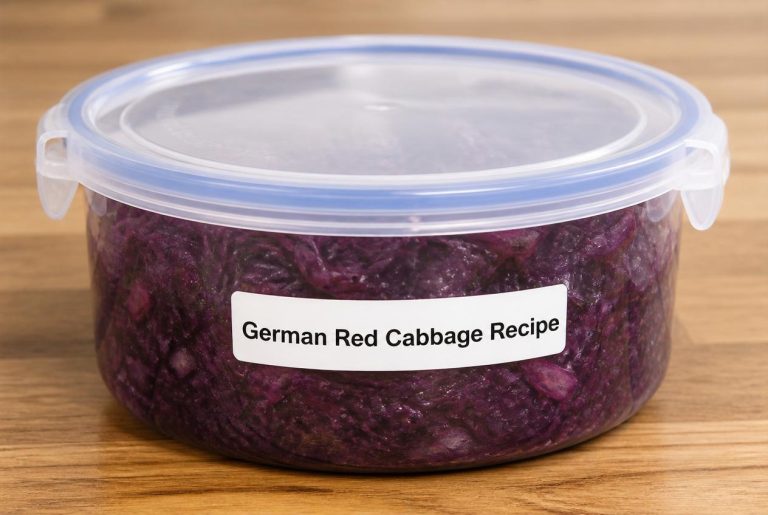 German Red Cabbage Recipe Storage Tips