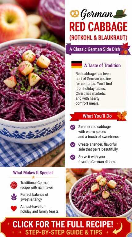 German Red Cabbage Recipe (Rotkohl and Blaukrau)