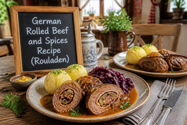 German Rolled Beef and Spices Recipe (Rouladen)