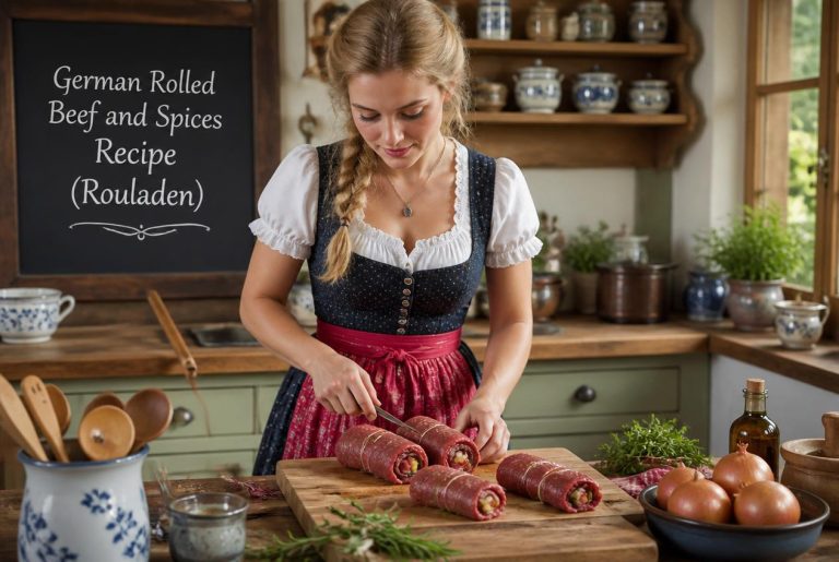 German Rolled Beef and Spices Recipe (Rouladen) Cooking TIps