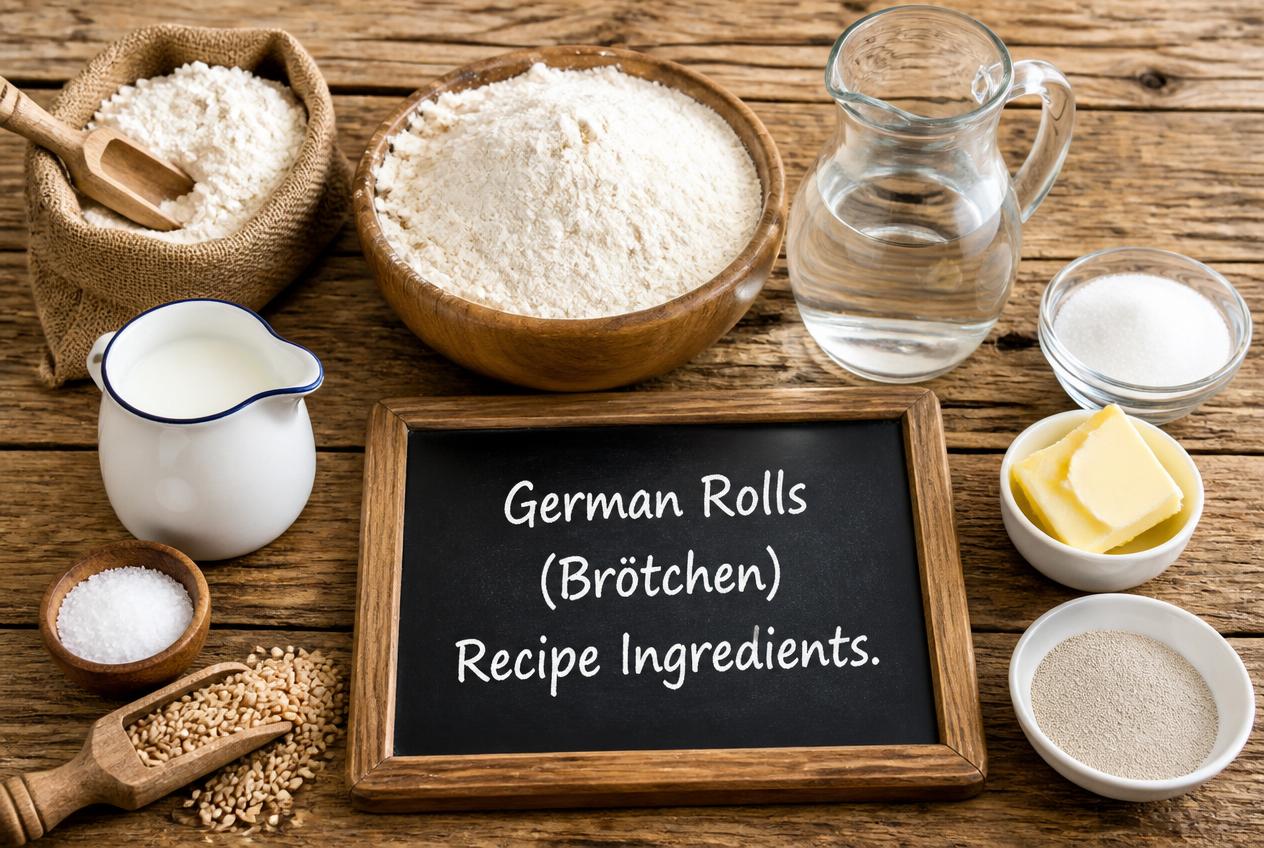 German Rolls (Brötchen) Recipe Ingredients