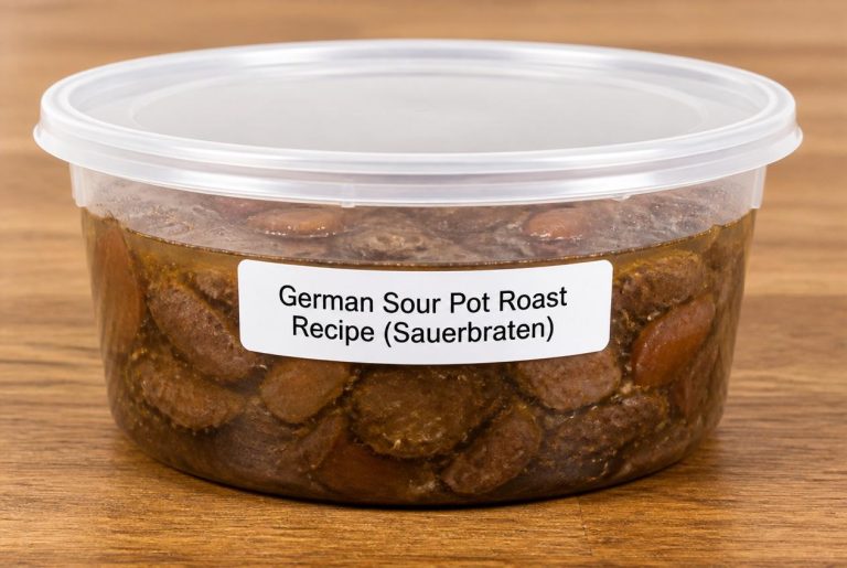German Sour Pot Roast Recipe (Sauerbraten) Storage Tips