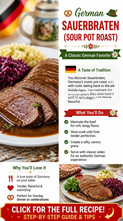 German Sour Pot Roast Recipe (Sauerbraten)