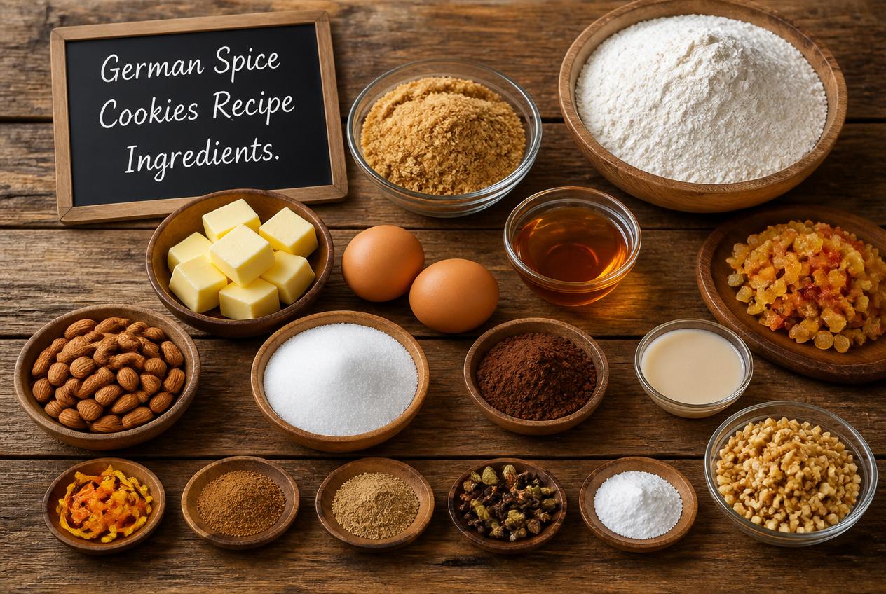 German Spice Cookies Recipe (Pfeffernuesse) Ingredients