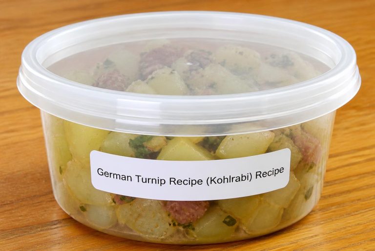 German Turnip Recipe (Kohlrabi) Recipe Storage Tips