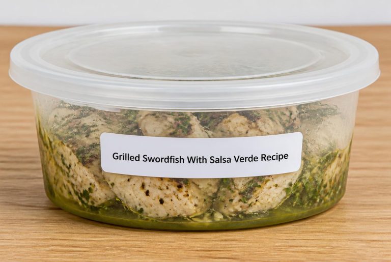 Grilled Swordfish With Salsa Verde Recipe Storage Tips