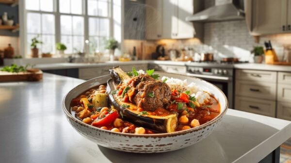 Iraqi Lamb and Eggplant Stew Recipe