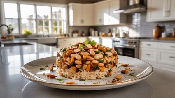 Iraqi Layered Rice and Beans Recipe