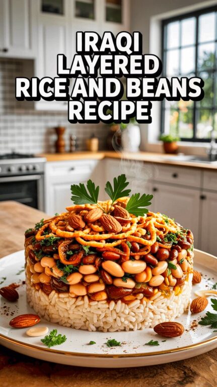 Iraqi Layered Rice and Beans Recipe
