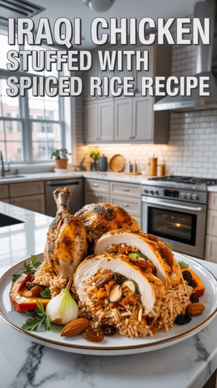 Iraqi chicken stuffed with spiced rice recipe (2)