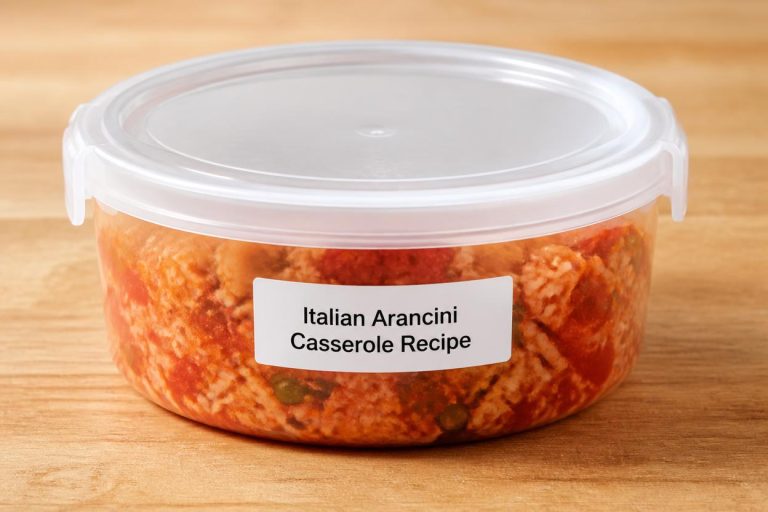 Italian Arancini Casserole Recipe Storage Tips