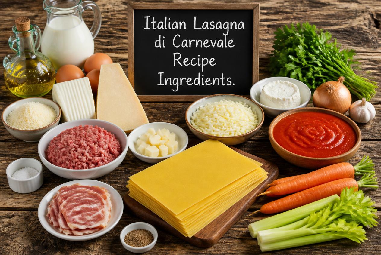 Italian Lasagna di Carnevale Recipe Ingredients