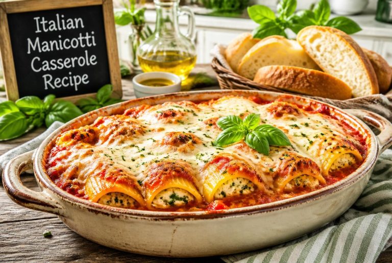 Italian Manicotti Casserole Recipe