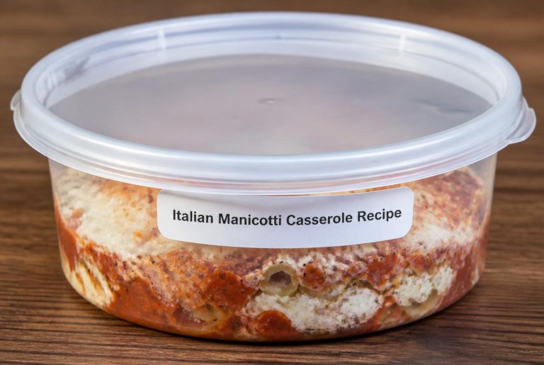 Italian Manicotti Casserole Recipe Storage Tips