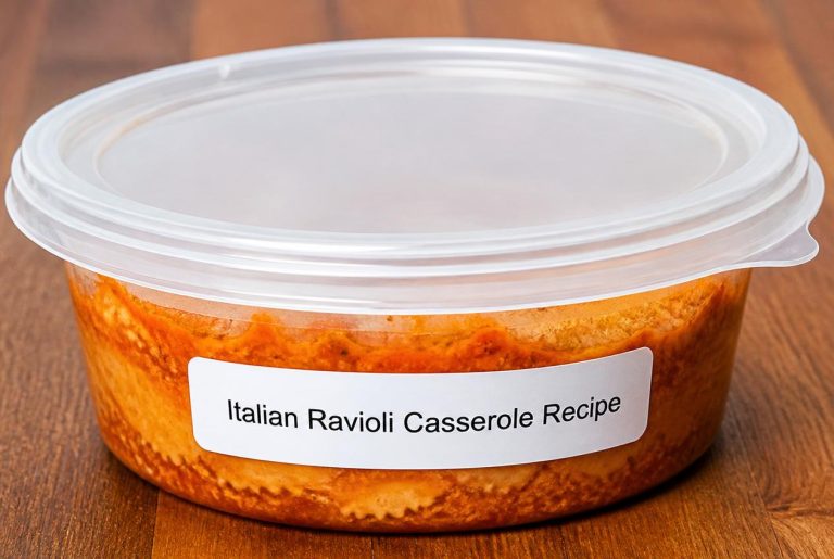 Italian Ravioli Casserole Recipe Storage TIps