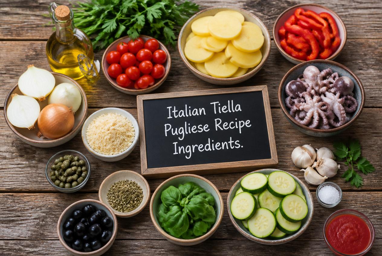Italian Tiella Pugliese Recipe Ingredients