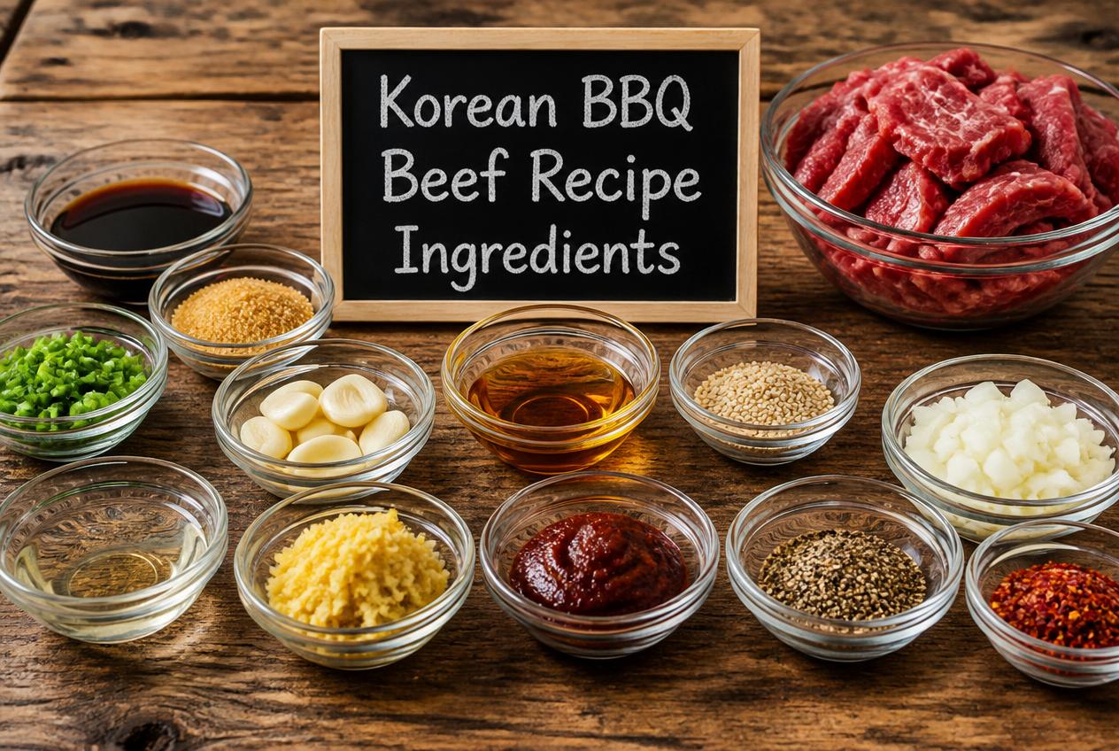 Korean BBQ Beef Recipe - Ingredients