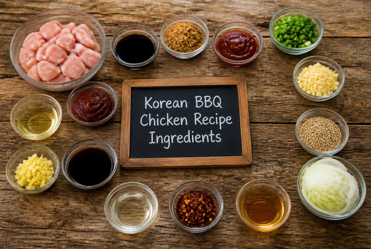 Korean BBQ Chicken Recipe - Ingredients