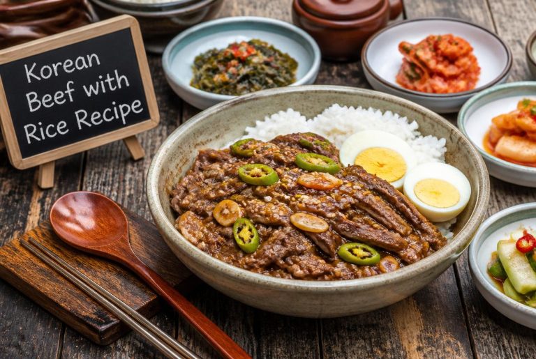 Korean Beef with Rice Recipe