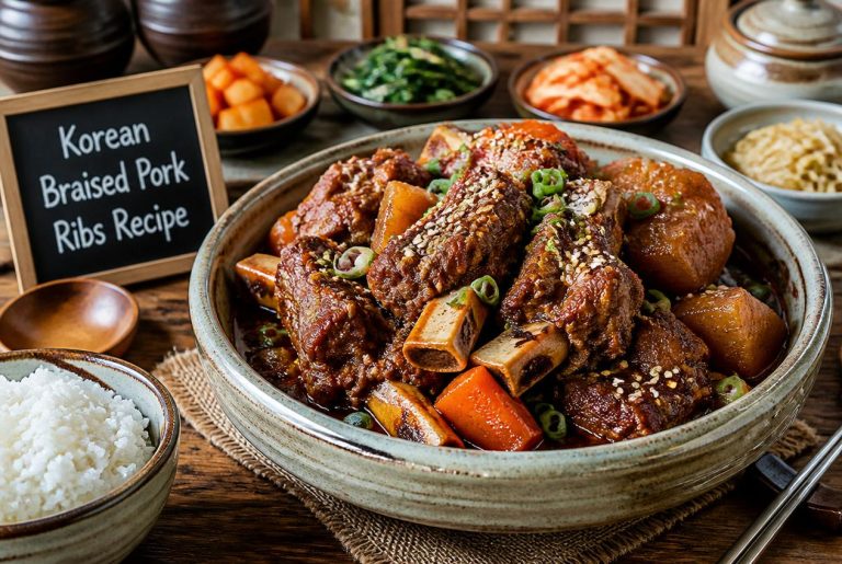 Korean Braised Pork Ribs Recipe