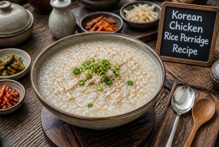 Korean Chicken Rice Porridge Recipe