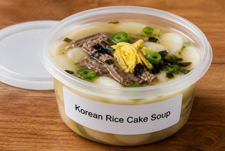 Korean Rice Cake Soup Recipe - Storage