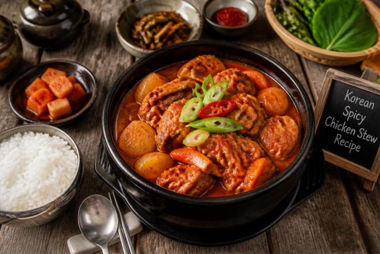 Korean Spicy Chicken Stew Recipe