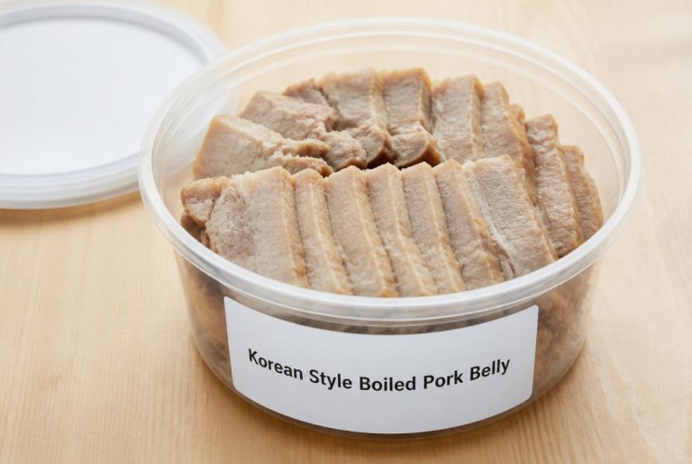 Korean Style Boiled Pork Belly Recipe - Storage