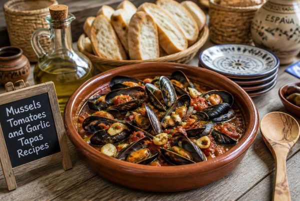 Mussels Tomatoes and Garlic Tapas Recipes