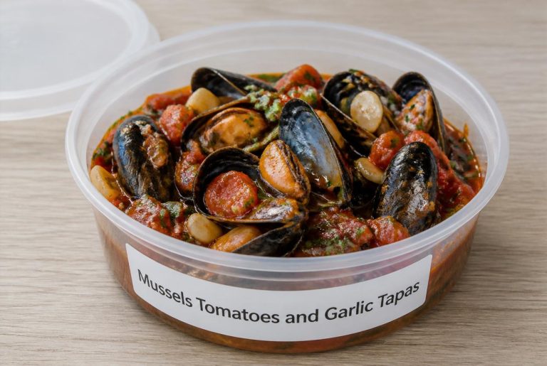 Mussels Tomatoes and Garlic Tapas Recipes - Storage