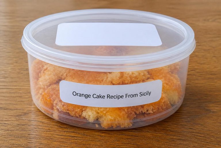 Orange Cake Recipe From Sicily Storage Tips