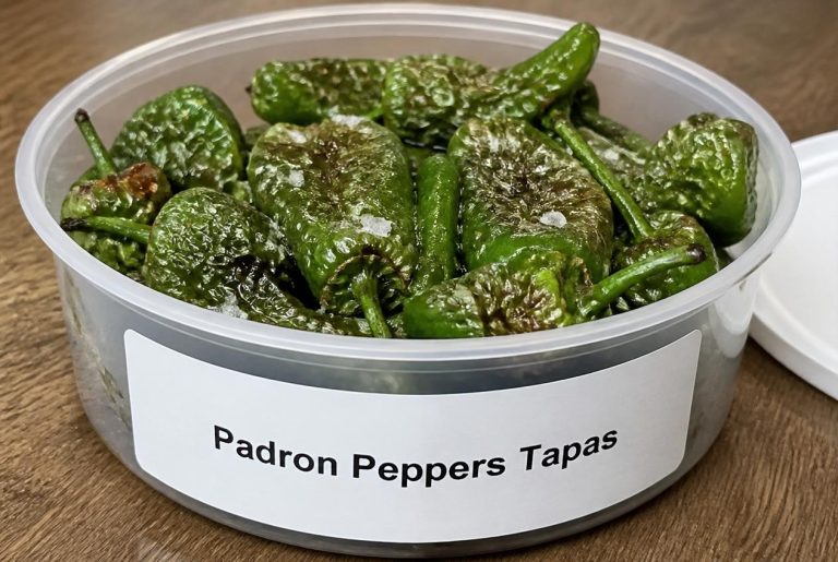Padron Peppers Tapas Recipes - Storage