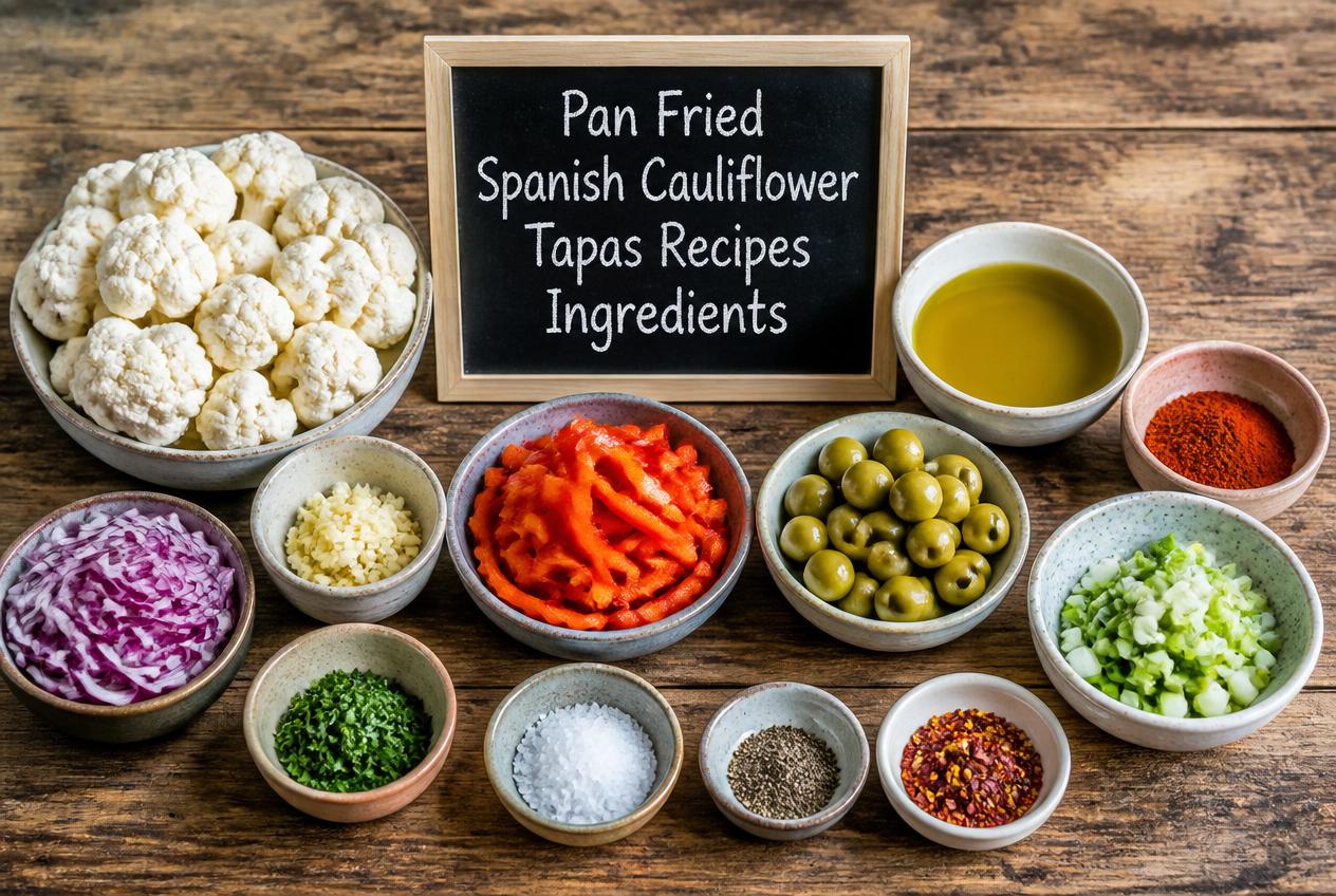 Pan Fried Spanish Cauliflower Tapas Recipes - Ingredients