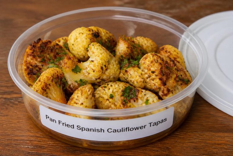 Pan Fried Spanish Cauliflower Tapas Recipes - Storage