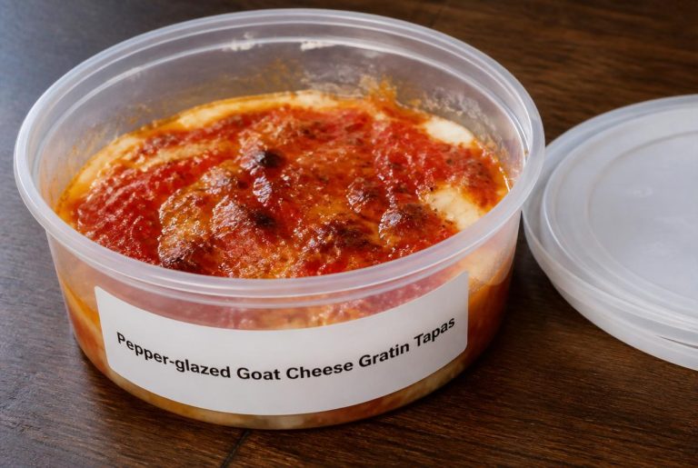 Pepper-glazed Goat Cheese Gratin Tapas Recipes - Storage