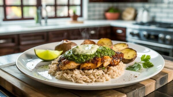 Peruvian Chicken with Green Sauce Recipe
