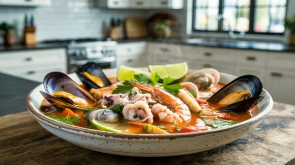 Peruvian Parihuela or Seafood Soup Recipe