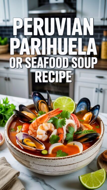 Peruvian Parihuela or Seafood Soup Recipe