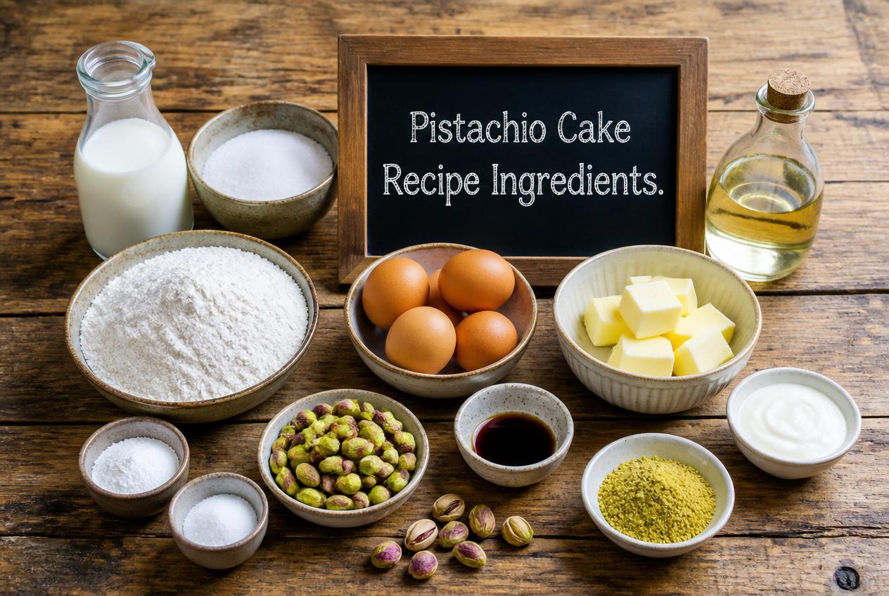 Pistachio Cake Recipe Ingredients